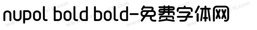 nupol bold bold字体转换